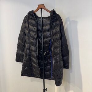 Calvin Klein Women's Black Puffer Coat Packable Jacket